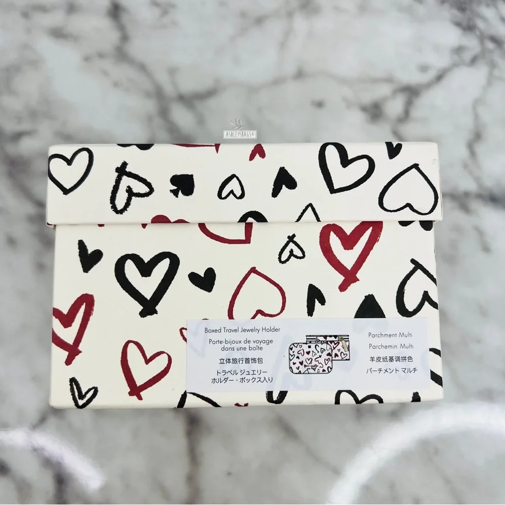 Kate Spade Scribble Heart Staci Boxed Jewelry Holder - Picture 11 of 12